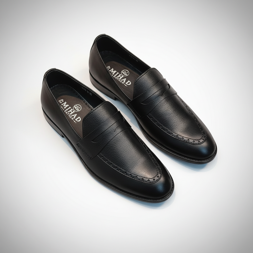 Classic Brown Leather Tarcel with Buckle Design